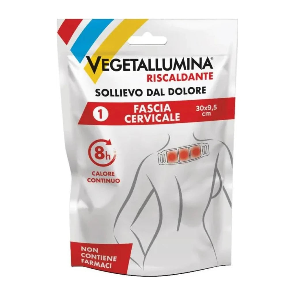 VEGETALLUMINA Heating Neck Patch | 8h Muscle Pain Relief for Cervical Area