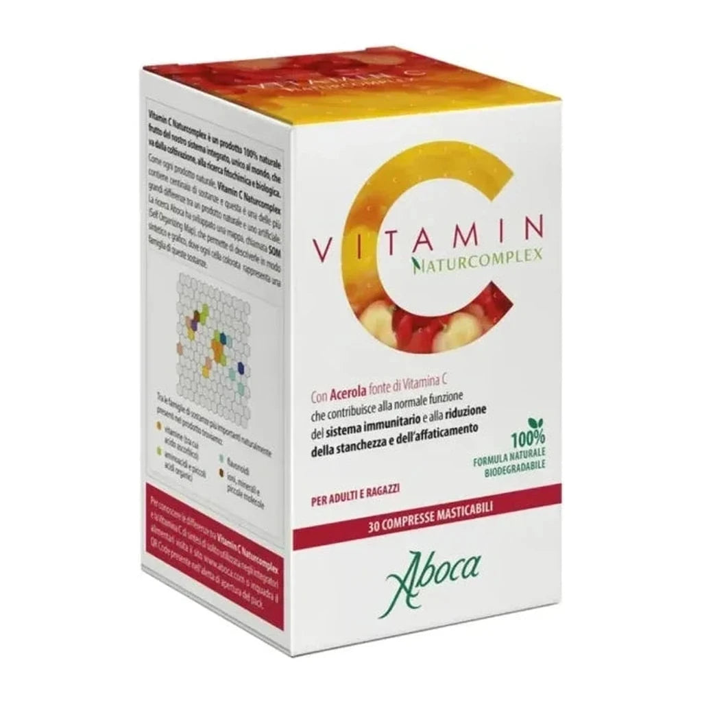 Aboca Vitamin C Naturcomplex 30 Chewable Tablets - Natural Immune Support