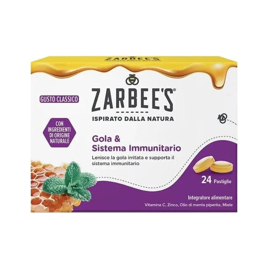 Zarbee's Throat & Immune System Lozenges - Honey, Vitamin C, Zinc