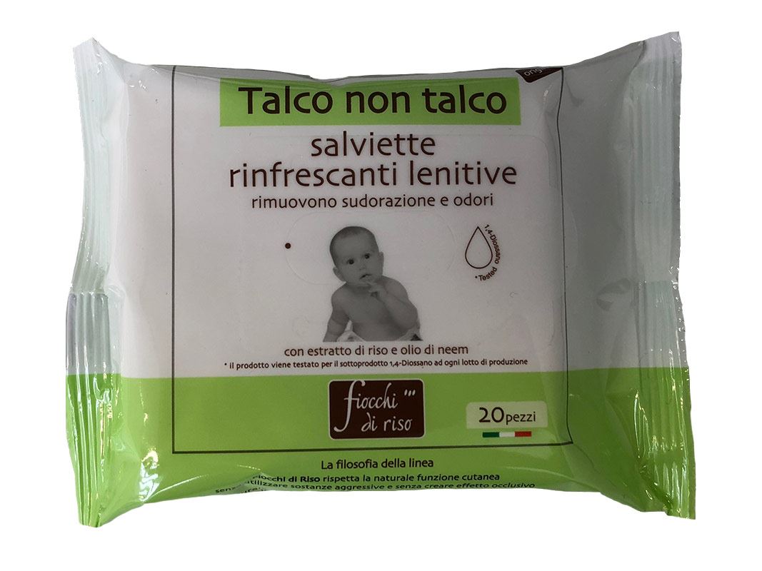 Fiocchi di Riso - Talco non Talco Salviette Rinfrescanti Lenitive