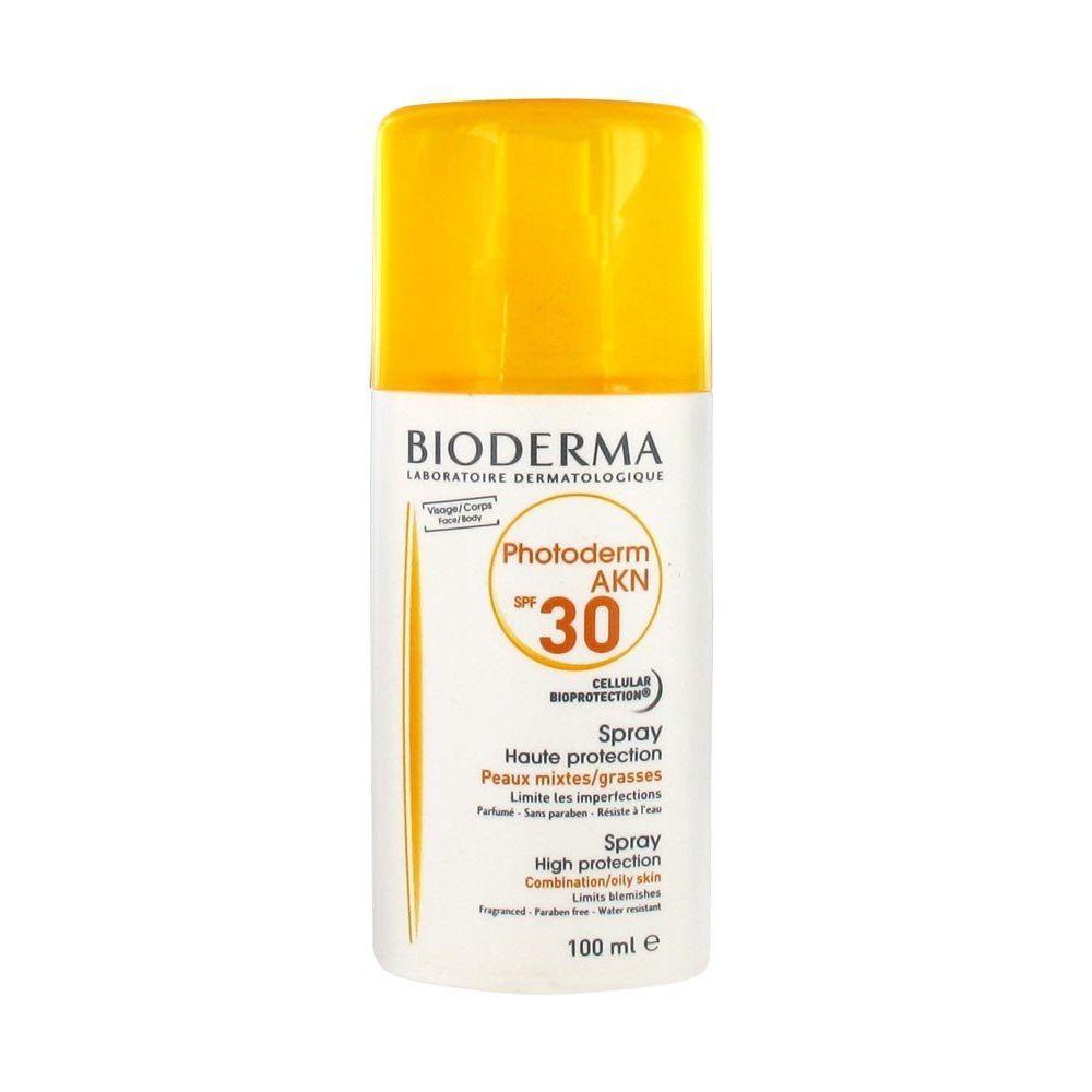 Bioderma - Photoderm AKN Spray SPF 30, Protezione Solare, 100ml