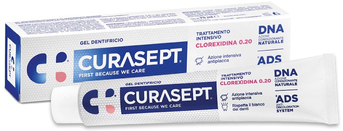 Curasept gel toothpaste intensive treatment chlorhexidine 0.20