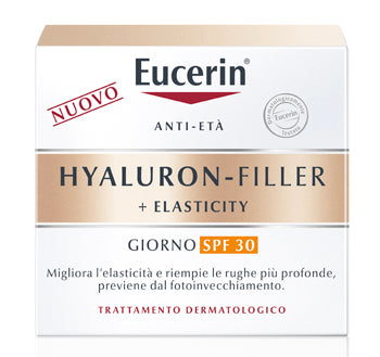 Relleno de hialurones eucerina + día de elasticidad spf 30