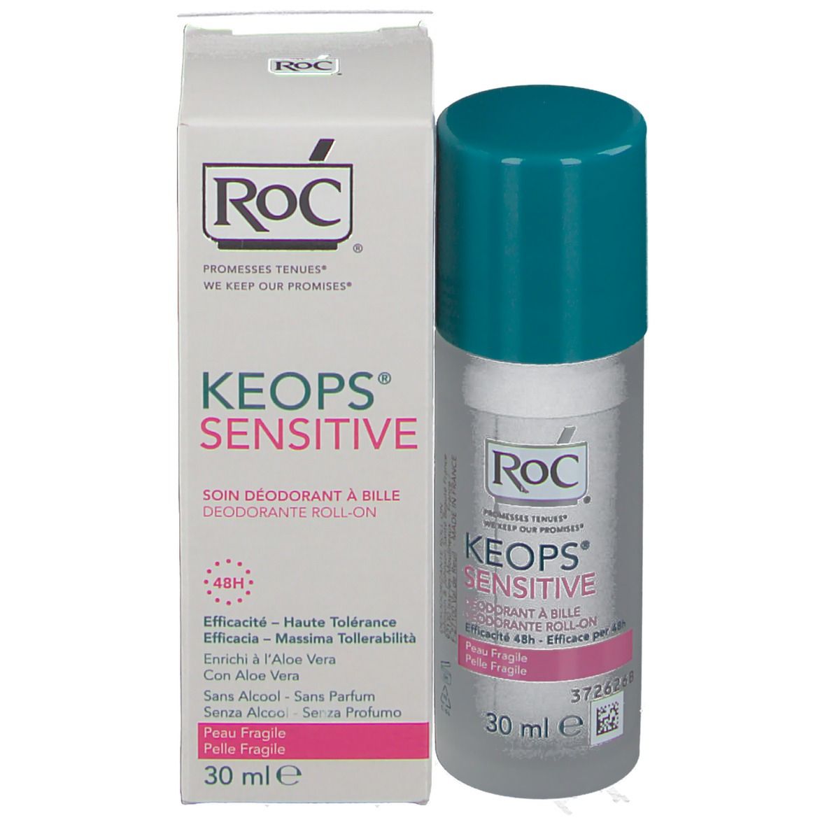 Roc Keopos Deodorante Roll-On 48H Sensitive