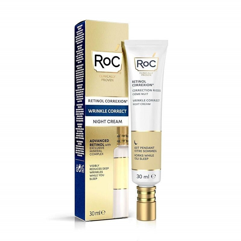 Roc Retinol Correxion Wrinkle Correct Crema Viso Notte Intensiva 30 ml