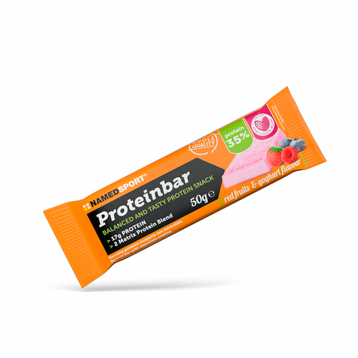 Genannt Sport Proteinbar rotes Früchte E Yog 1x12