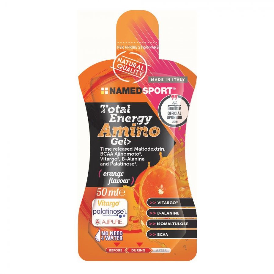 Named Sport Total Energy Amino Gel Orange Flavour 50ml