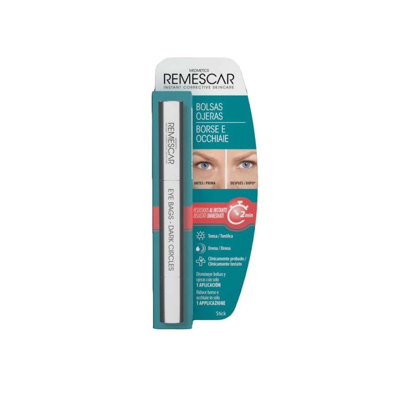 Remescar -Taschen und dunkle Kreise Stift